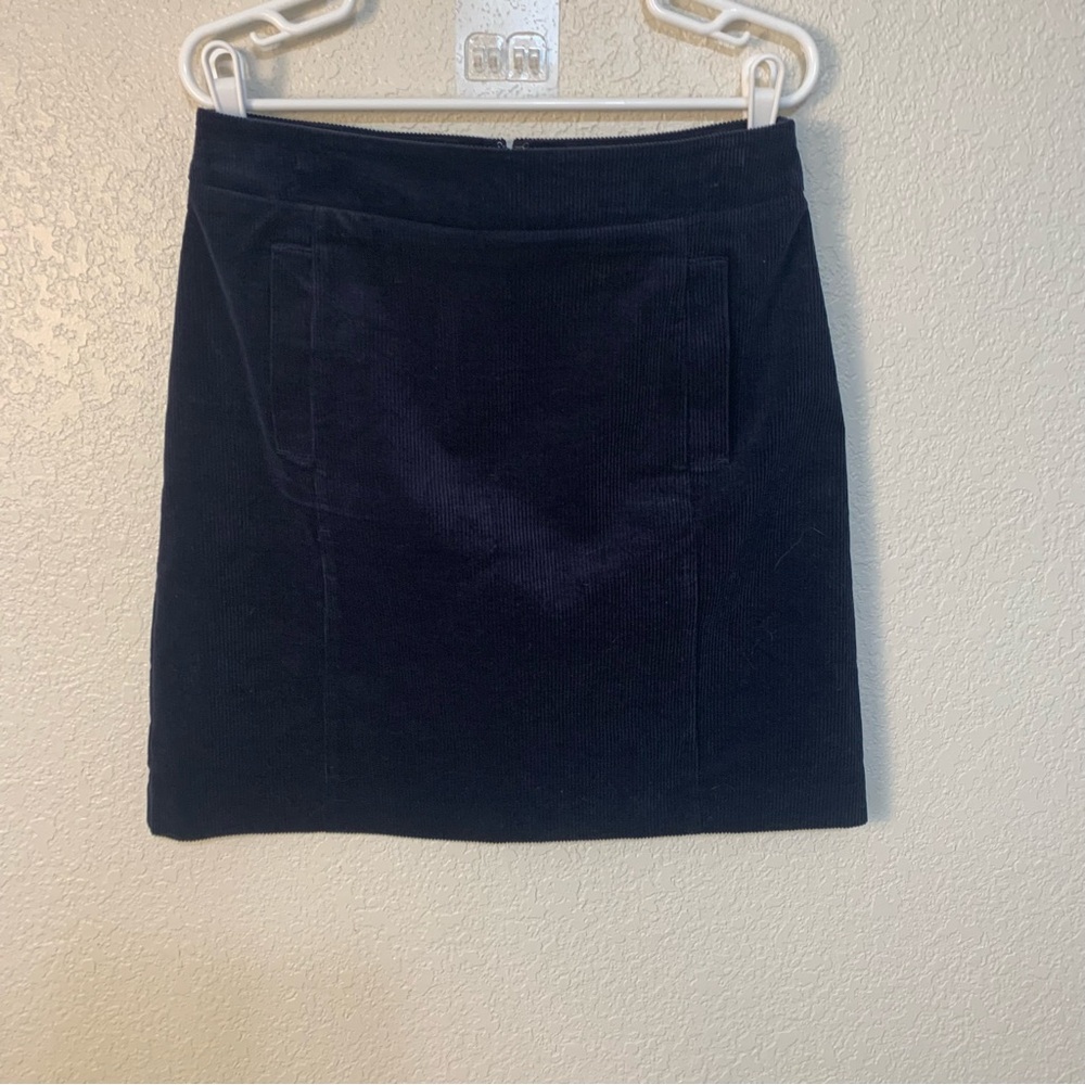 Bohemian Elegant deep blue Corduroy Skirt